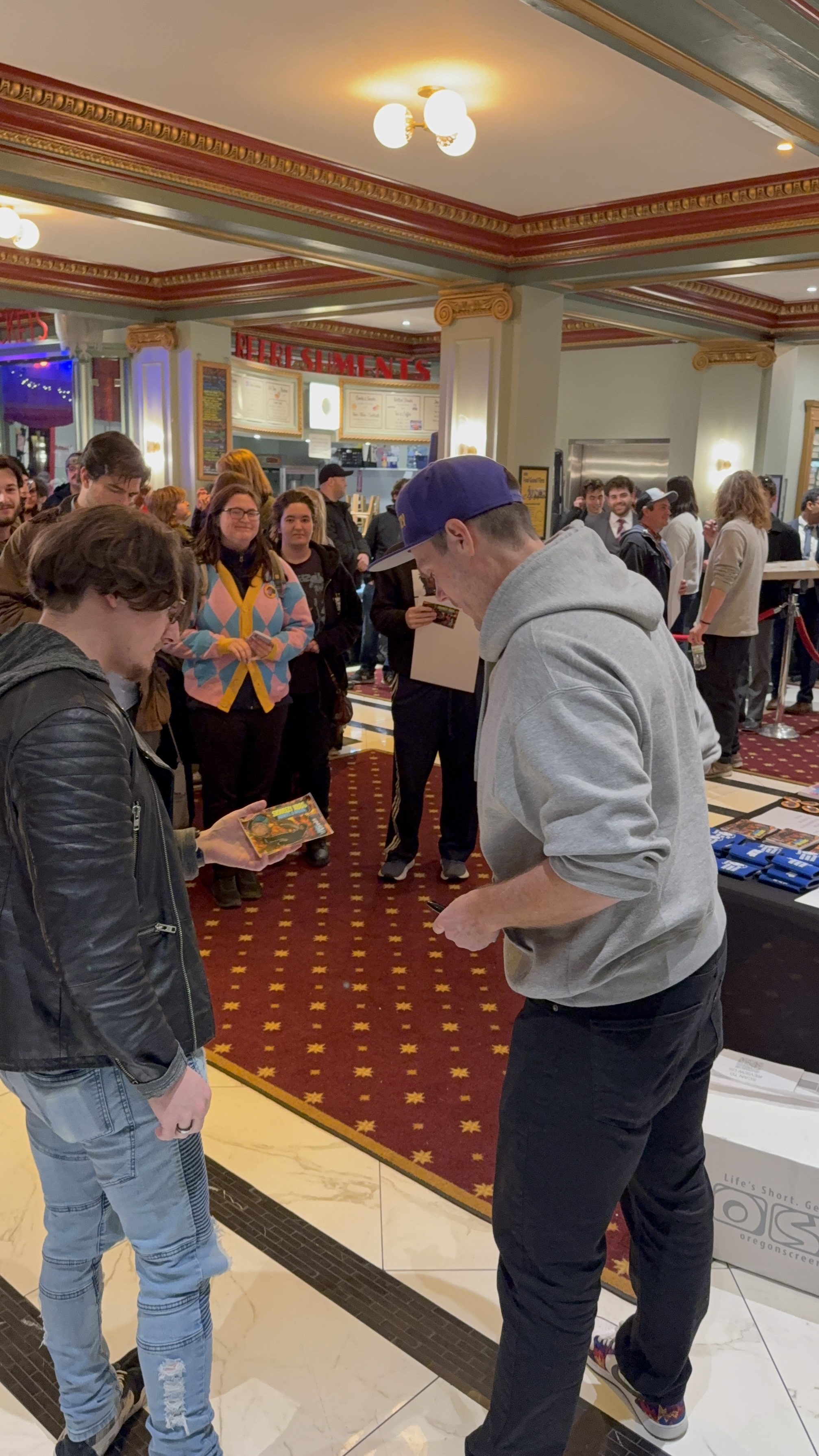 THANK U SARATOGA SPRINGS — fans with Skweezy Jibbs art prints after the show