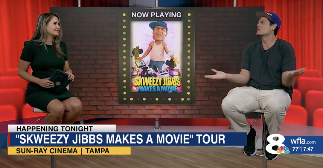 Skweezy Jibbs interviewed on WFLA News Channel 8 in Tampa